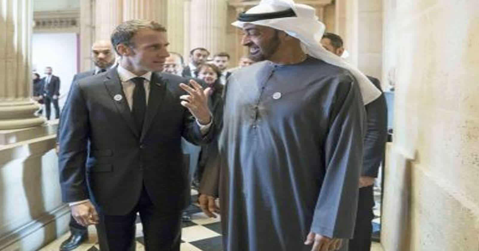 حساب إماراتي: محمد بن زايد يأمر بوقف تمويل حملة ماكرون الانتخابية