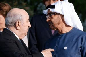 الرئيس الجزائري تبون ورئيس الإمارات ابن زايد