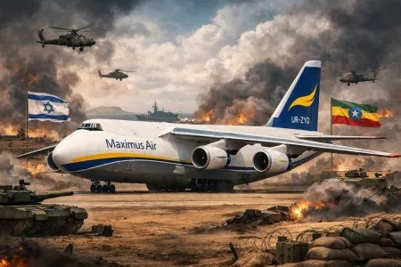 طائرات شحن إماراتية غامضة بين قواعد عسكرية وإسرائيل وإثيوبيا… صراع النفوذ الخليجي يشعل القرن الأفريقي طائرات شحن إماراتية غامضة بين قواعد عسكرية وإسرائيل وإثيوبيا.