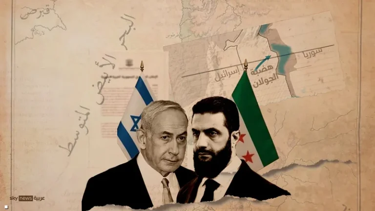 الرئيس أحمد الشرع ومجرم الحرب نتنياهو