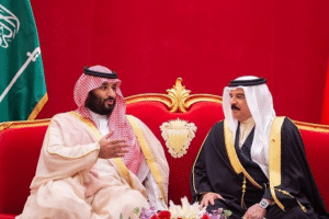 ملك البحرين وولي العهد السعودي