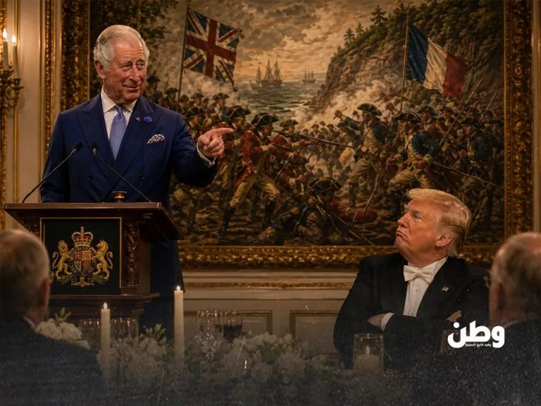 العلاقة بين بريطانيا والولايات المتحدة. ابتسم ترامب، ومرّ الموقف دون توتر علني. لكن في عالم السياسة، كثيرًا ما تُقال الرسائل الأهم بلغة خفيفة. فالنكتة هنا لم تكن فقط وسيلة لكسر الجليد، بل أداة لإعادة التذكير بمن كتب فصولًا من التاريخ… ومن يرويها اليوم.