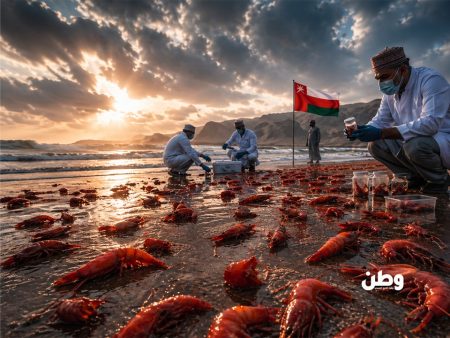 روبيان عُمان النافق يتحول إلى كنز