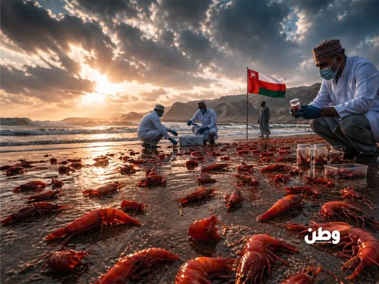 روبيان عُمان النافق يتحول إلى كنز