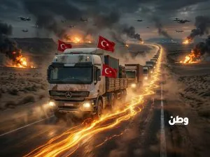 “وداعاً لمضيق هرمز”: تركيا تطلق أخطر ممر بري عبر سوريا والأردن لتأمين تجارة الخليج.. تركيا تطلق ممرًا بريًا جديدًا عبر سوريا والأردن إلى الخليج لتجاوز مضيق هرمز، في خطوة تعيد تشكيل خريطة التجارة الإقليمية وسط تصاعد التوترات.