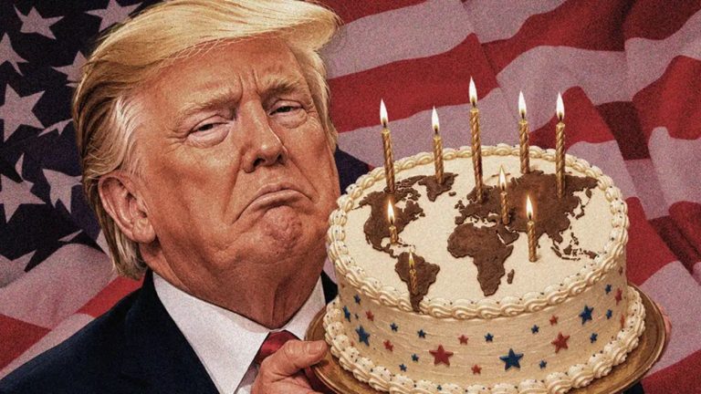 ترامب في الـ80.. استعراض غير مسبوق في البيت الأبيض وسط أزمات متراكمة وتراجع في الشعبية يحتفل دونالد ترامب بعيد ميلاده الثمانين وسط استعراض ضخم في البيت الأبيض وأزمات اقتصادية وحرب مع إيران وتراجع في شعبيته