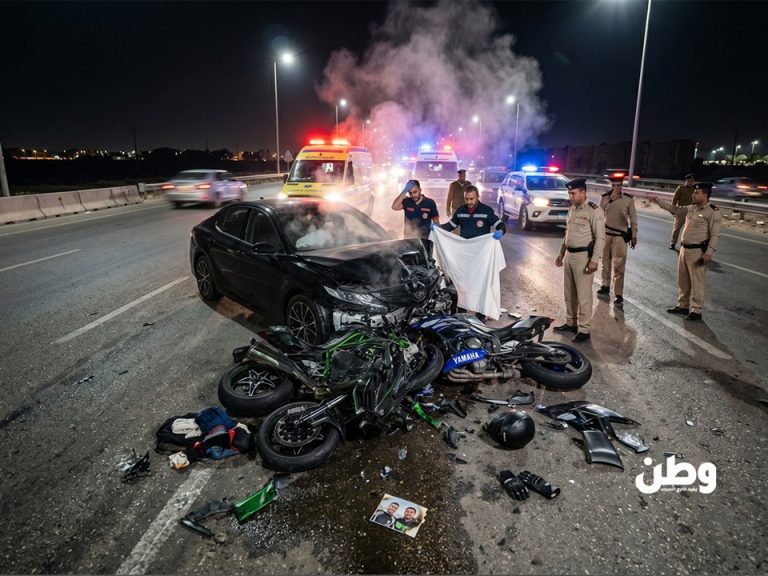 فاجعة مجتمع “البايكرز” المصري: لقطات صادمة توثق اللحظات الأخيرة في حياة أنس وخالد وسط ذهول المارة مصرع الشابين خالد فاروق وأنس علي في حادث مروع على الطريق الدولي غرب الإسكندرية